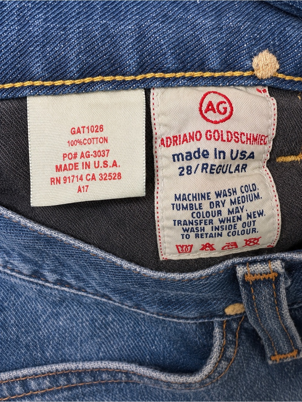 AG Adriano Goldschmied The Legend Bootcut Jeans 28R (30x34.5) USA Made - Picture 5 of 11